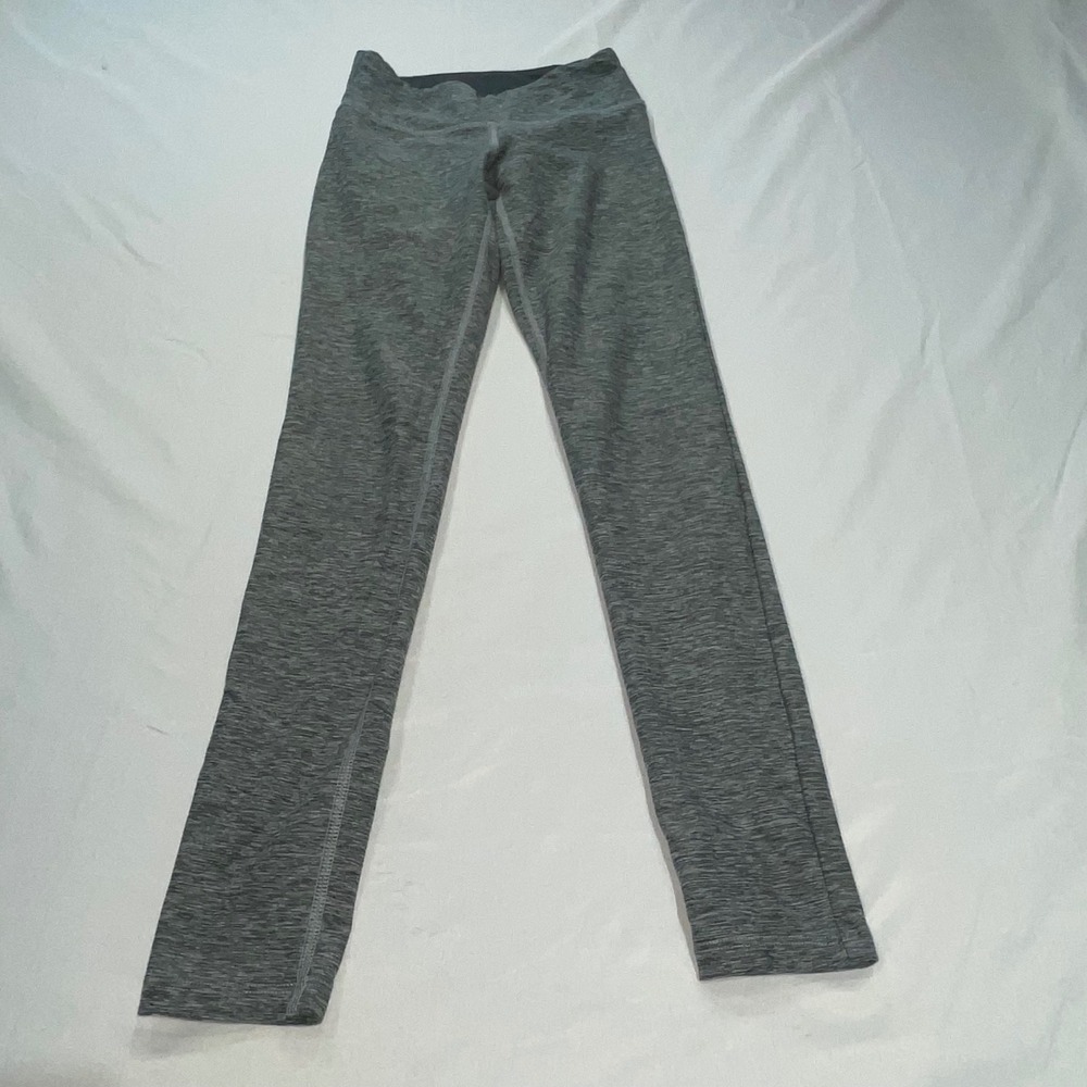New Balance Womens Gray Space Athletic Leggings XS Heather Charcoal